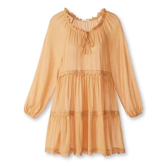 NWT Eberjey Summer of Love Sofia Dress in Straw - Picture 1 of 6
